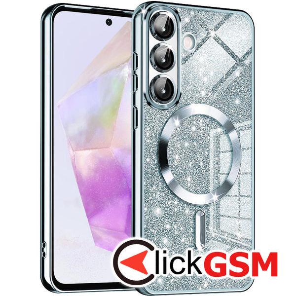 Husa Luxury Crystal bleu Samsung Galaxy A36 4uh