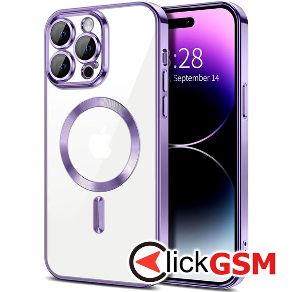 Husa Luxury Crystal mov Apple iPhone 14 Pro 9o6