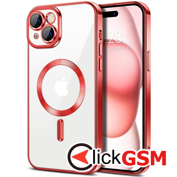 Husa Luxury Crystal rosu Apple iPhone 15 a9b