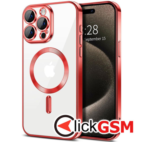 Husa Luxury Crystal rosu Apple iPhone 16 Pro Max gkp