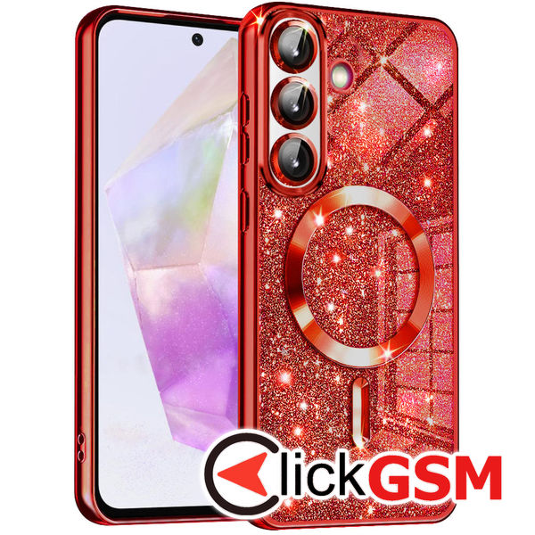 Husa Luxury Crystal rosu Samsung Galaxy A36 4u8