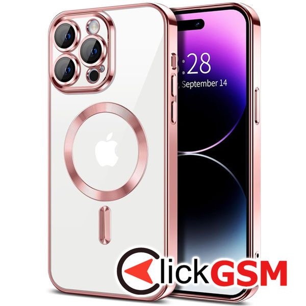 Husa Luxury Crystal roz Apple iPhone 14 Pro 9nz