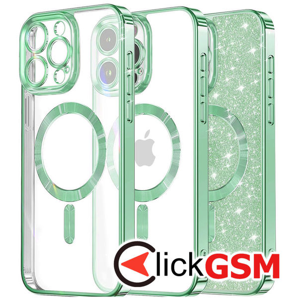 Husa Luxury Crystal verdedeschis Apple iPhone 12 Pro apk