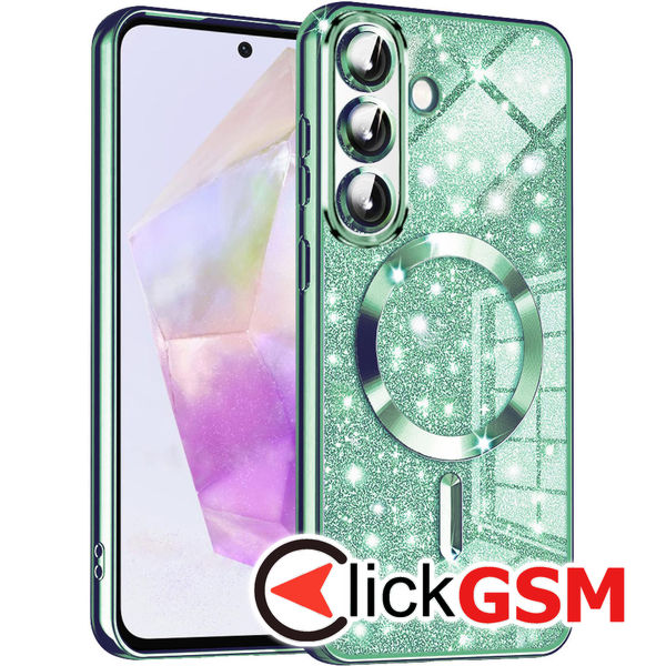 Husa Luxury Crystal verdedeschis Samsung Galaxy A36 4v1