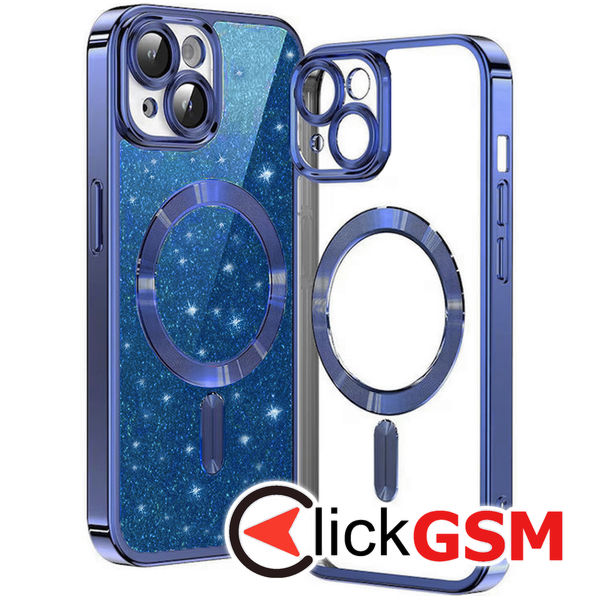 Husa Luxury Glitter albastru Apple iPhone 14 bxj