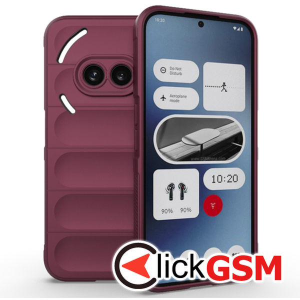 Husa Magic Shield bordo Nothing Phone 2a 6lc