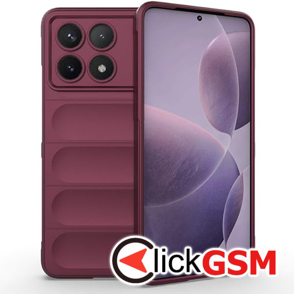 Accesoriu Husa Magic Shield Bordo Xiaomi POCO X6 Pro