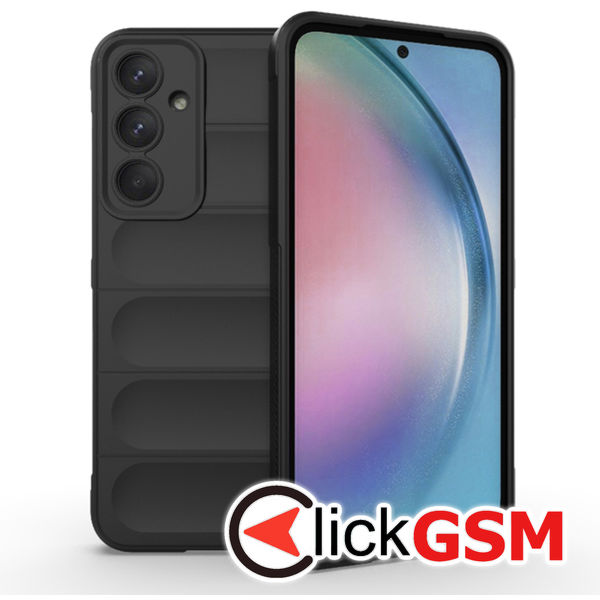 Husa Magic Shield negru Samsung Galaxy A55 59z