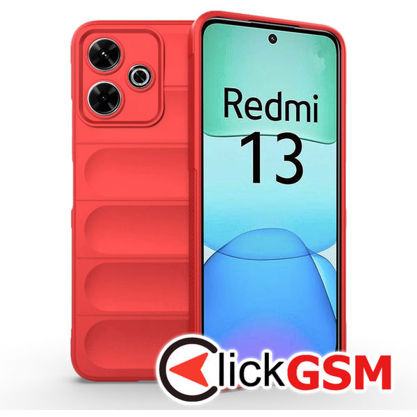 Husa Magic Shield rosu Xiaomi Redmi 13 e0m