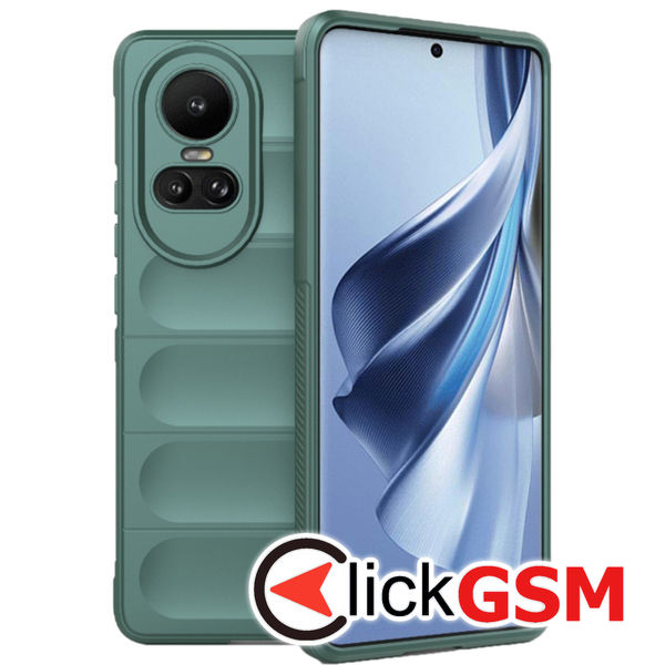 Husa Magic Shield verde Oppo Reno10 Pro 80t