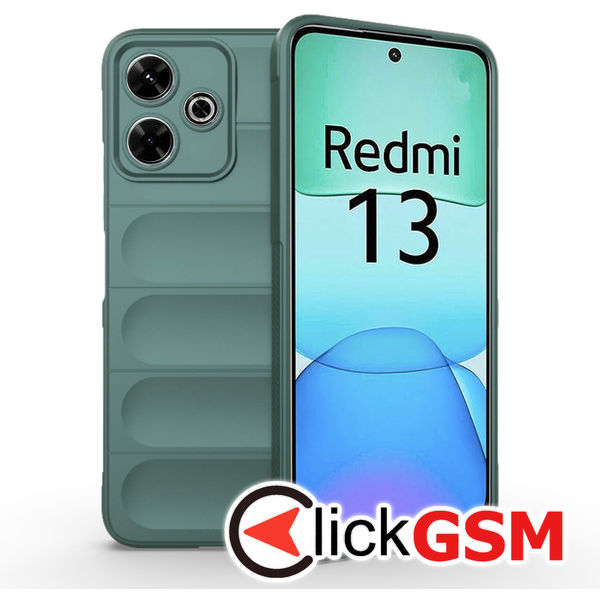 Husa Magic Shield verde Xiaomi Redmi 13 e0l