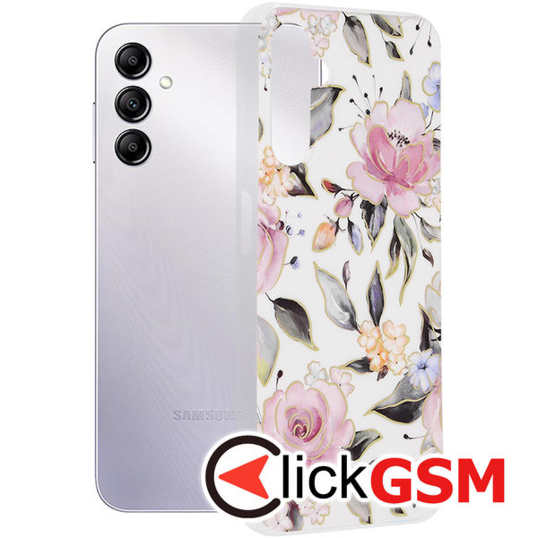 Husa Marble alb Samsung Galaxy A14 5G 4v9