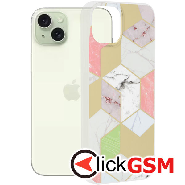 Husa Marble mov Apple iPhone 15 Plus 3pv