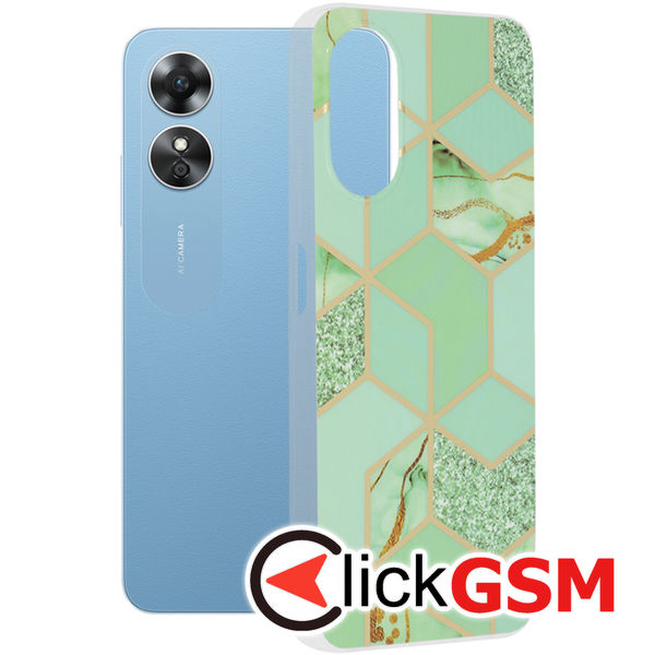 Husa Marble verde Oppo A17 84f