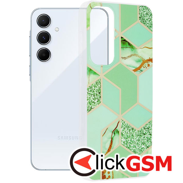 Husa Marble verde Samsung Galaxy A55 59o