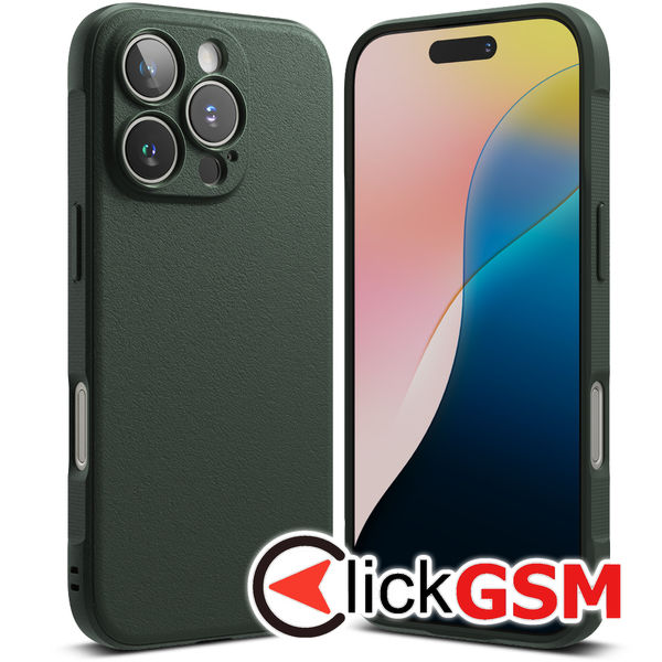 Husa Onyx verde Apple iPhone 16 Pro gnu