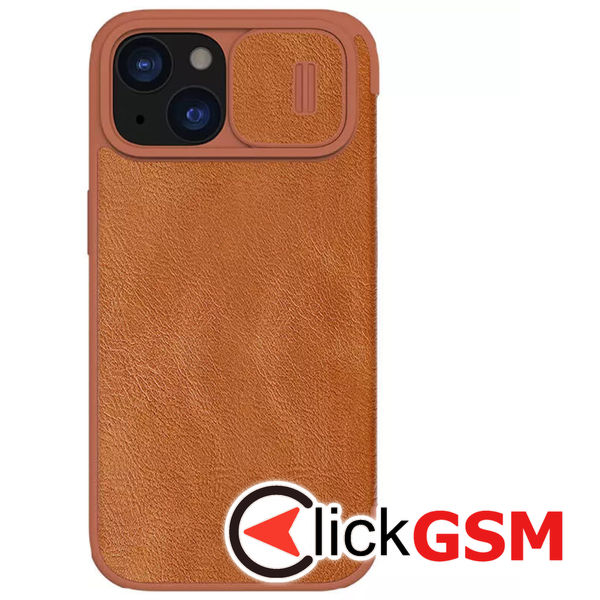 Husa Qin Leather  maro Apple iPhone 15 6rh