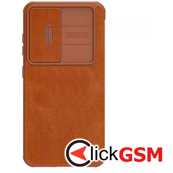 Husa Qin Leather  maro Samsung Galaxy S23 a1w