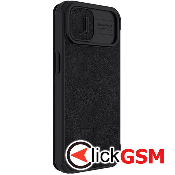 Husa Qin Leather  negru Apple iPhone 13 a2n