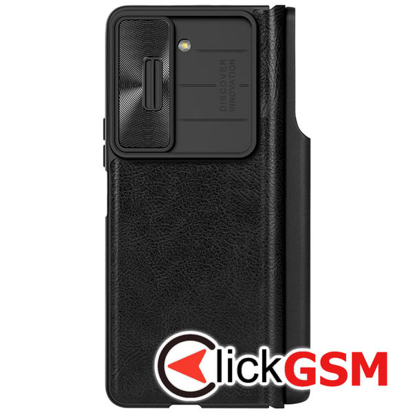 Husa Qin Leather  negru Samsung Galaxy Z Fold5 65w