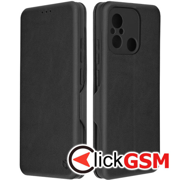 Husa Safe Wallet negru Xiaomi Redmi 12C b7j