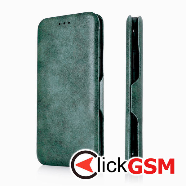 Accesoriu Husa Safe Wallet Verde Motorola Edge 50 Fusion