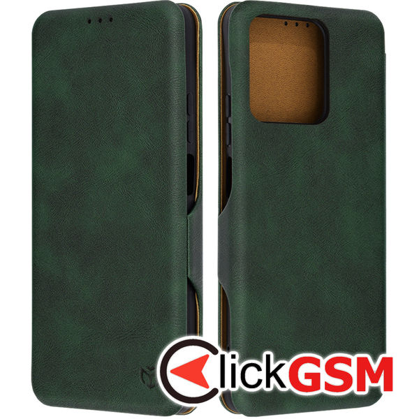 Husa Safe Wallet verde Realme C51 akr