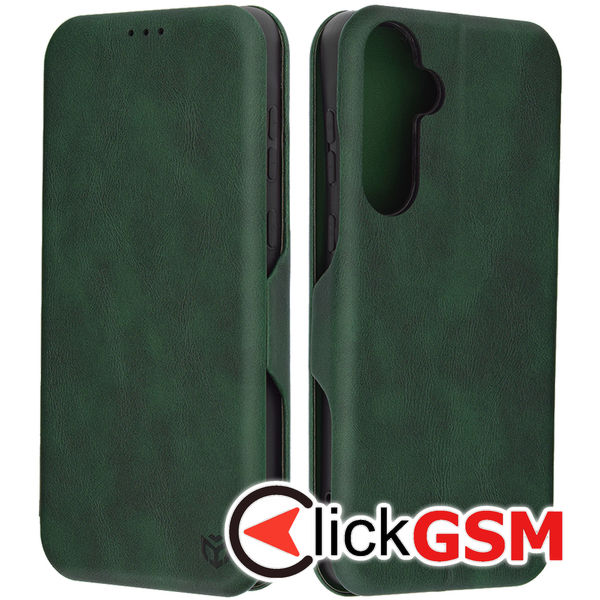 Husa Safe Wallet verde Samsung Galaxy A35 53g