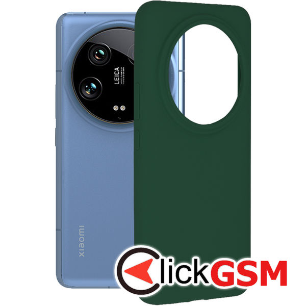 Husa Soft Edge verde Xiaomi 14 Ultra a4s