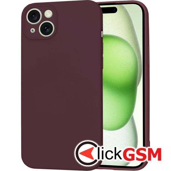 Husa SoftFlex bordo Apple iPhone 15 Plus i7d