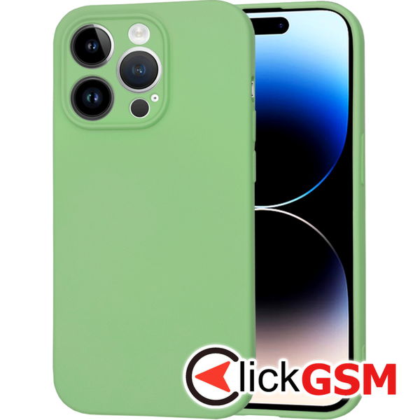 Husa SoftFlex verde deschis Apple iPhone 14 Pro i4b