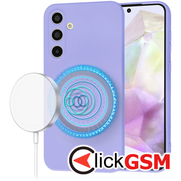 Husa SoftFlex violet Samsung Galaxy A35 5G dpa