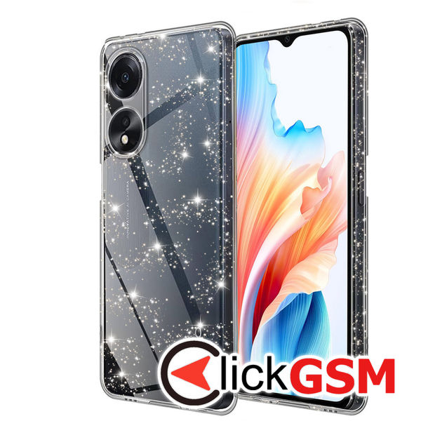 Husa SparkleSkin transparenta Oppo A38 9rh