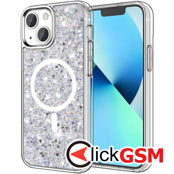 Husa Sparkly Glitter  alb Apple iPhone 13 9ir