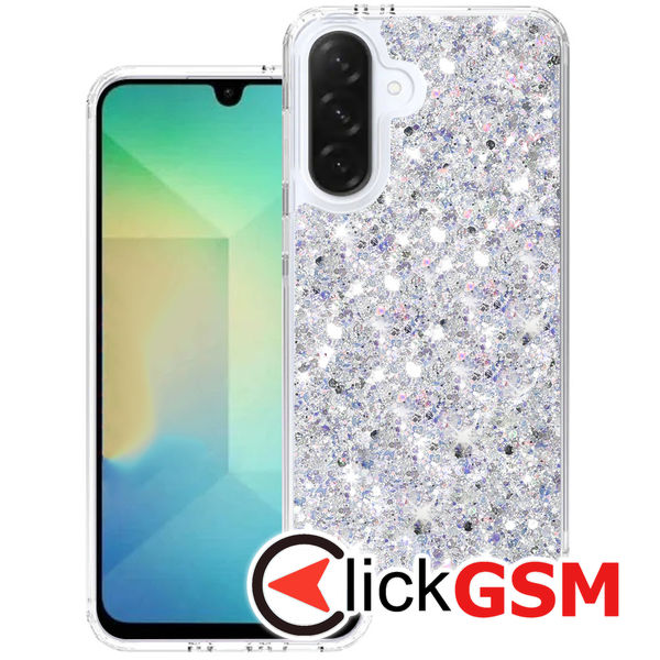 Husa Sparkly Glitter  alb Samsung Galaxy A26 5G bgj