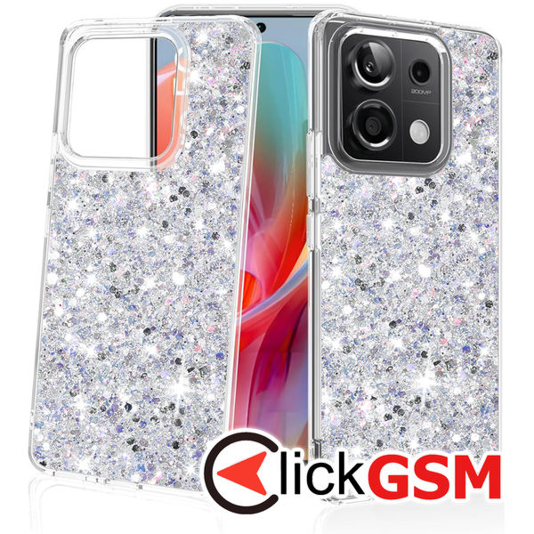 Husa Sparkly Glitter  alb Xiaomi Redmi Note 13 Pro 9lj