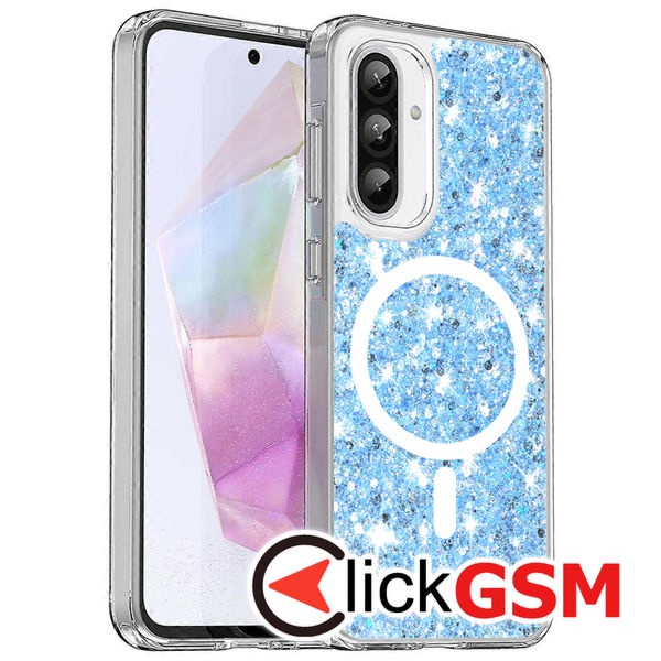 Husa Sparkly Glitter  bleu Samsung Galaxy A36 4qy