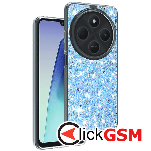 Husa Sparkly Glitter  bleu Xiaomi Redmi 14C 660