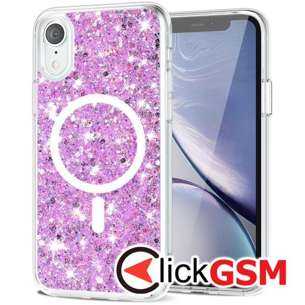 Husa Sparkly Glitter  magenta Apple iPhone XR 9i1