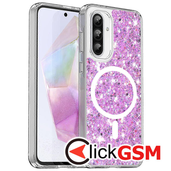 Husa Sparkly Glitter  magenta Samsung Galaxy A36 4r6