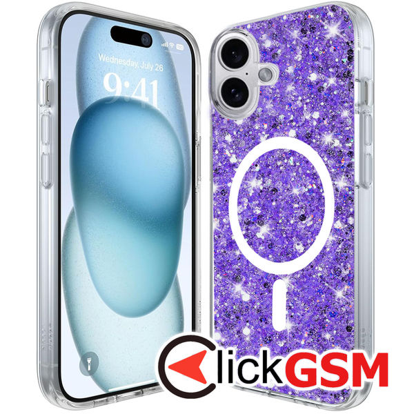 Husa Sparkly Glitter  mov Apple iPhone 16 gdu