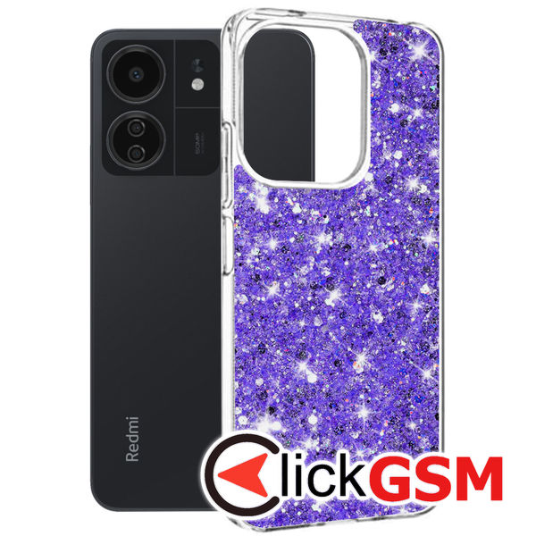 Husa Sparkly Glitter  mov Xiaomi Redmi 13C 9mk