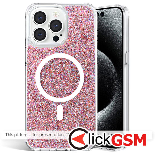 Husa Sparkly Glitter  roz Apple iPhone 14 9j7