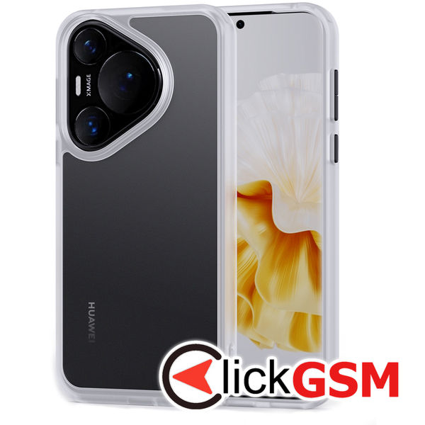 Husa Unicorn negru-transparenta Huawei Pura 70 emq