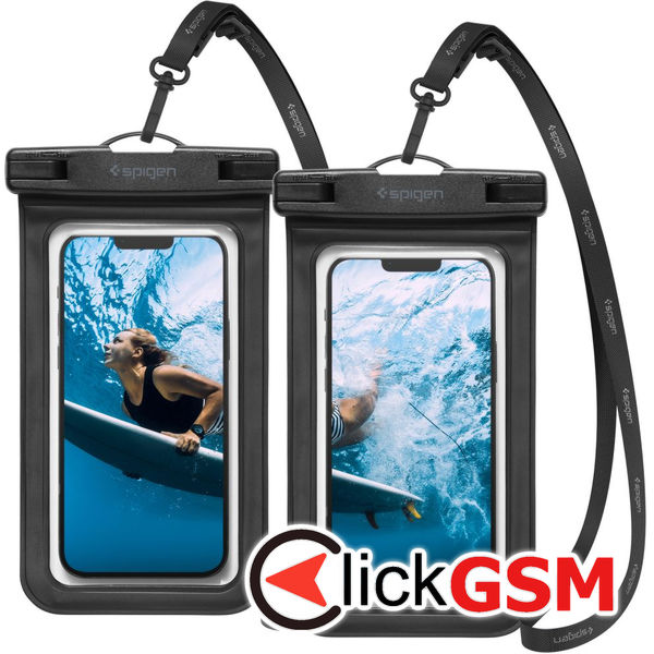 Husa waterproof  negru-transparenta Universal dhj