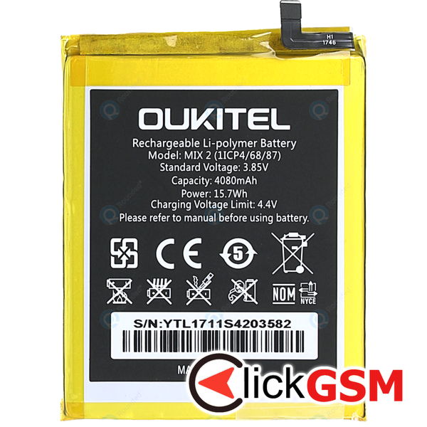 Fix Acumulator Oukitel Mix 2