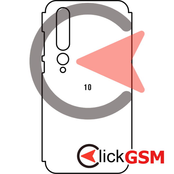 Folie Protectie Spate + Rama Silicon TPU Xiaomi Mi 10