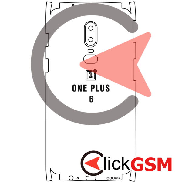 Folie Protectie Spate + Rama Silicon TPU OnePlus 6