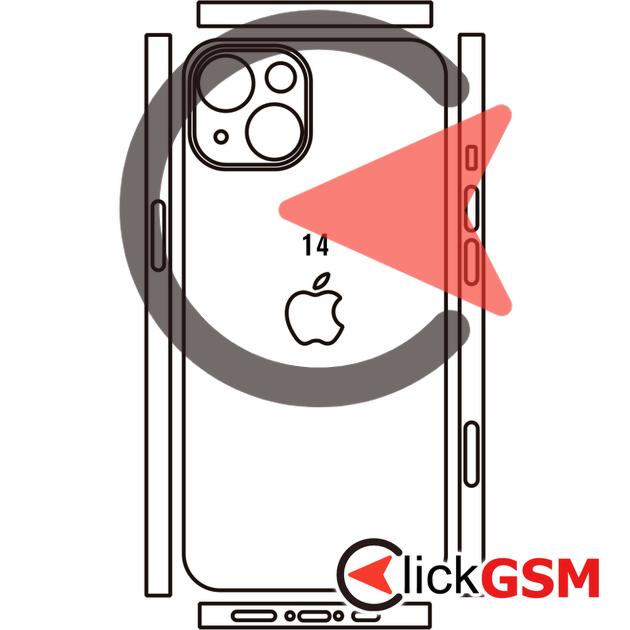 Folie Protectie Completa Spate UV Silicon Apple iPhone 14