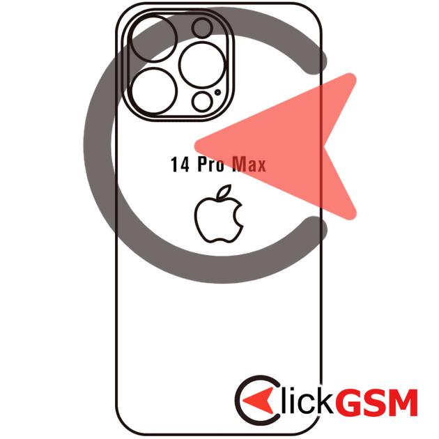 Folie Protectie Spate Skin Carbon Apple iPhone 14 Pro Max